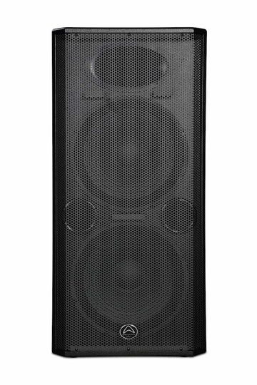 Black speaker on a white background