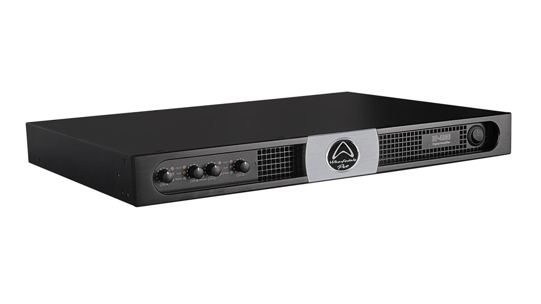 Black electronic device with brand logo on a white background