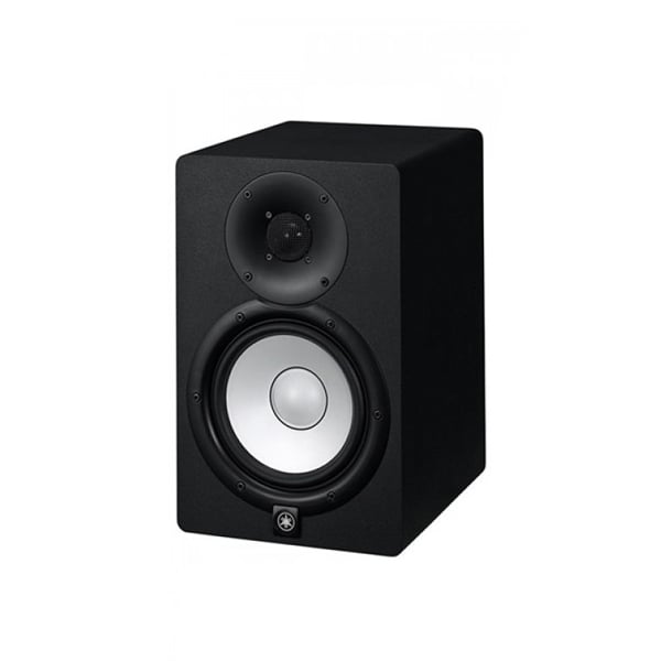 Black speaker on a white background