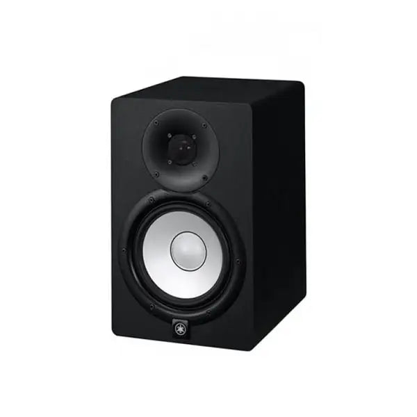 Black speaker on a white background