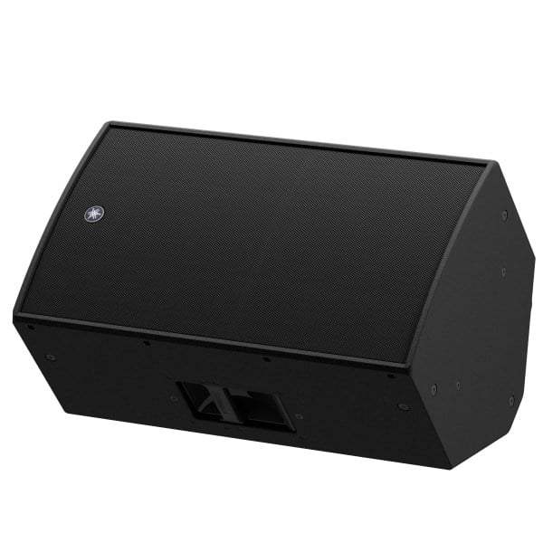 Black speaker on a white background