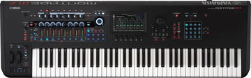 Yamaha Montage 61 keyboard with control panel and display