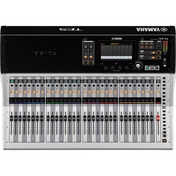 Yamaha TF5 music production console on a white background