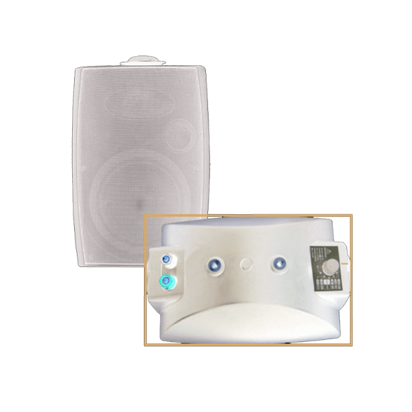 Filo CAVSM6W 6" MOULDED SPEAKER & DOME TWEETER W/BRACKET 40W WHITE