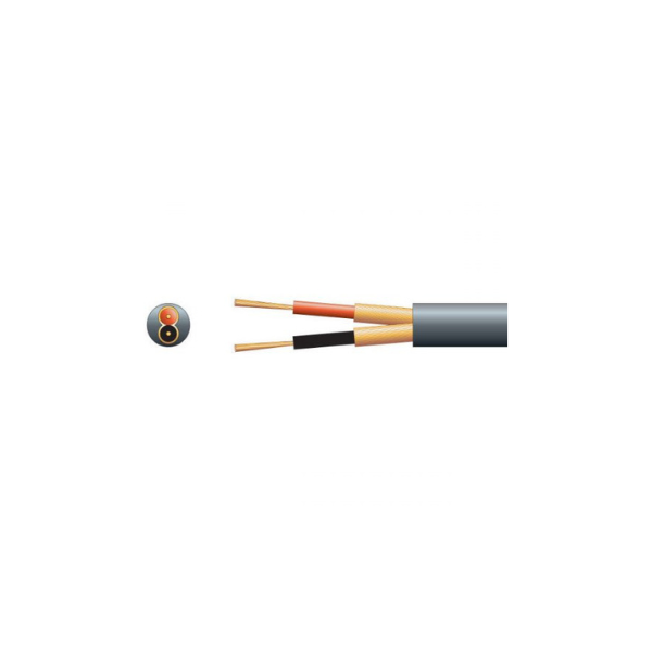 Filo MICROPHONE CABLE 2CORE + SCREEN BLACK 100M