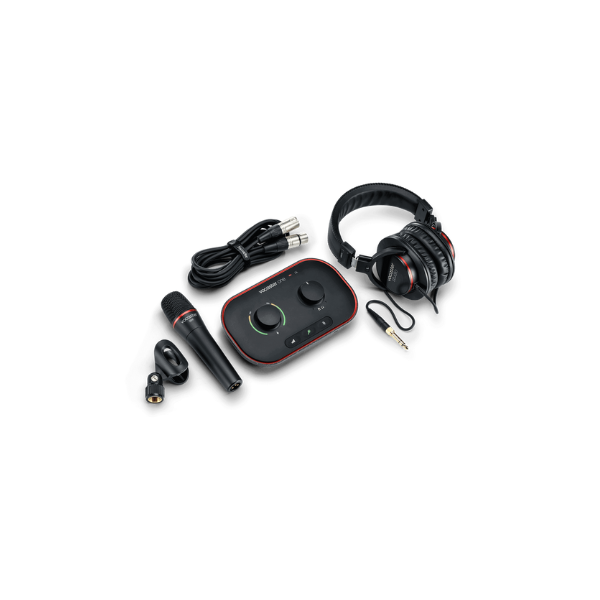 Focusrite Vocaster One Studio USB-C Podcasting Audio Interface Bundle