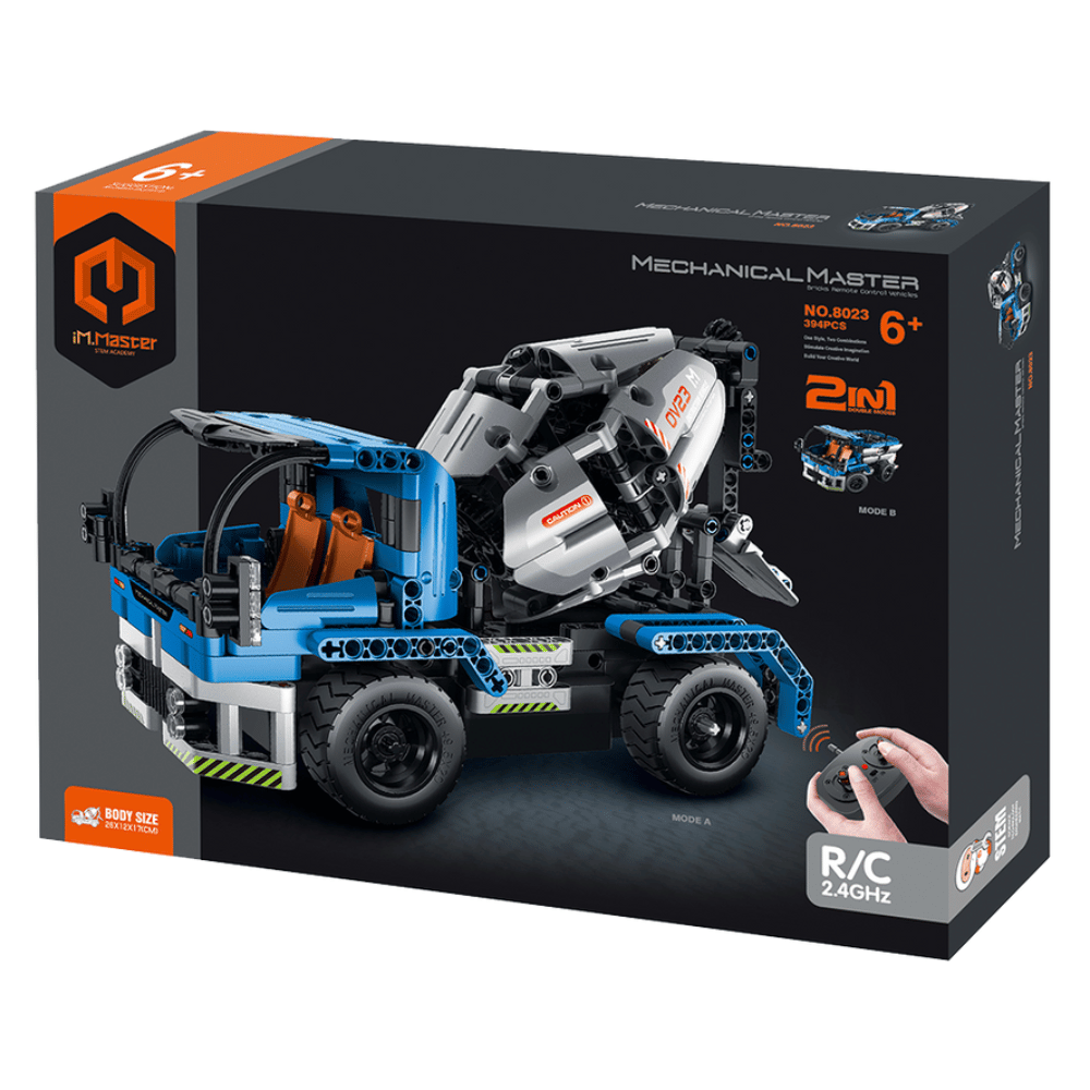 iM.Master 2-in-1 RC Cement Mixer Truck Construction set - 394 Pieces (DEMO, OPEN BOX, NO WARRANTY)