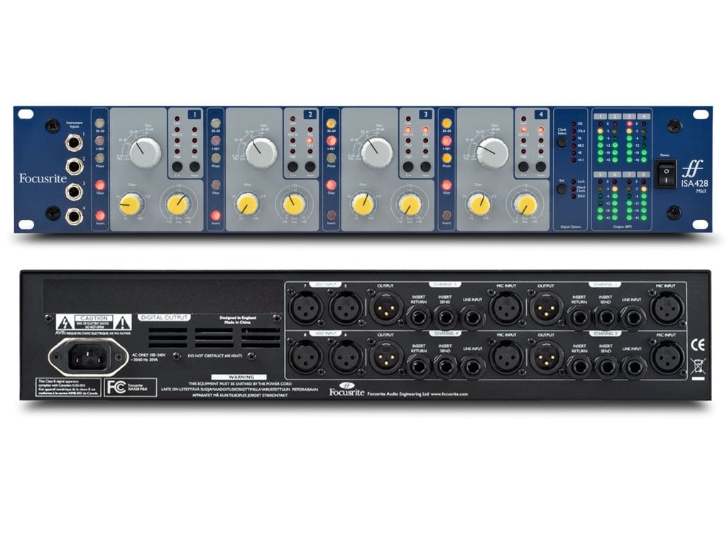 Focusrite ISA 428 MkII Four Classic Mic Pres