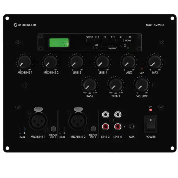 Demo Monacor MXT-52MP3