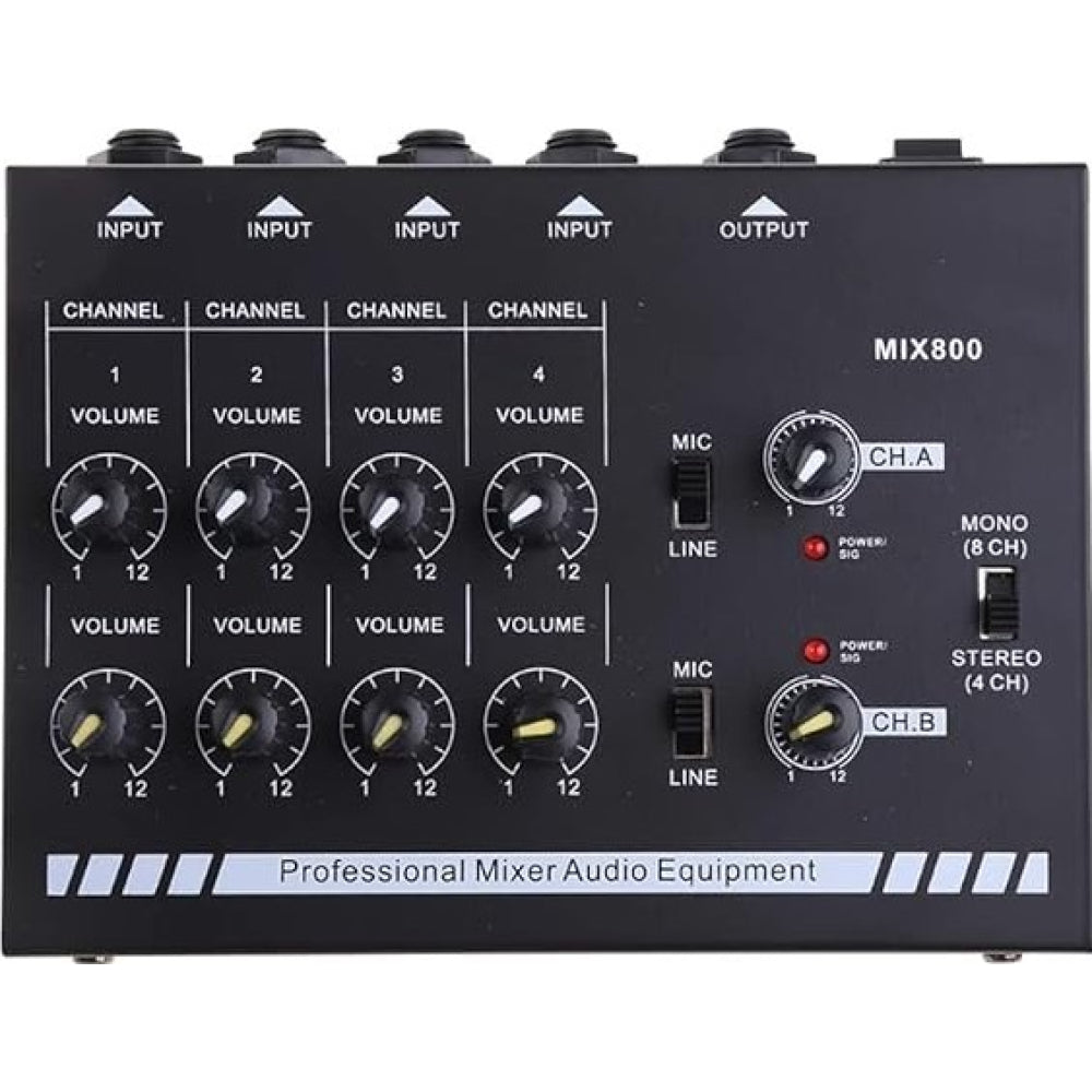 POWERWORKS PW-MIX-800 8 Channel Mixer
