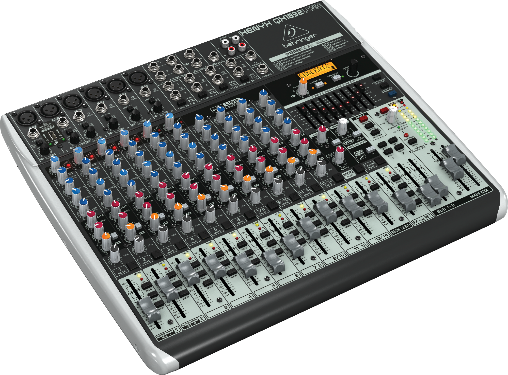 Behringer XENYX QX1832USB Premium Mixer with USB and Effects
