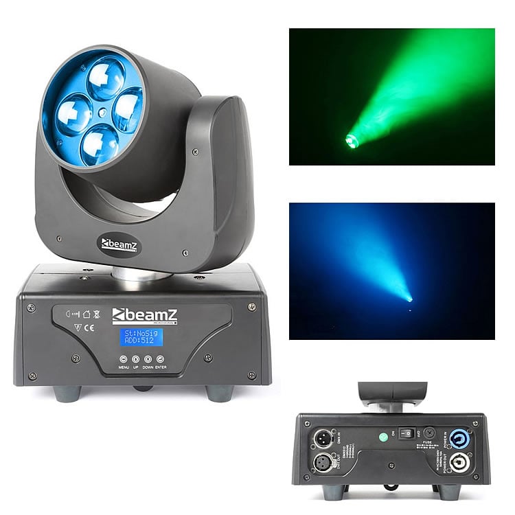 Beamz LED MOVING HEAD WITH ZOOM 4x 15w RGBW LEDS