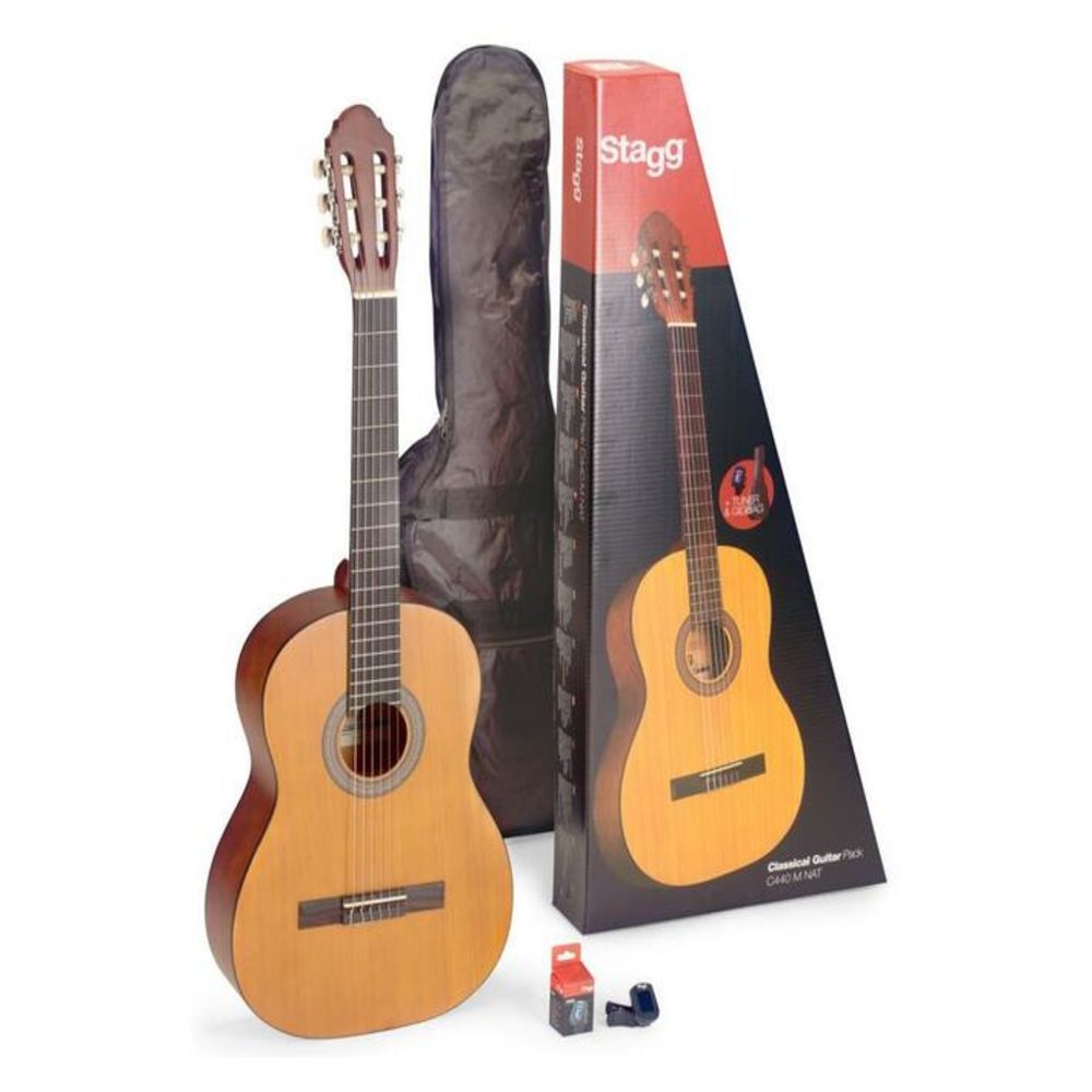 Stagg Stag-C410 M NAT 1/2 Classic guitar 6 string with tuner & Bag
