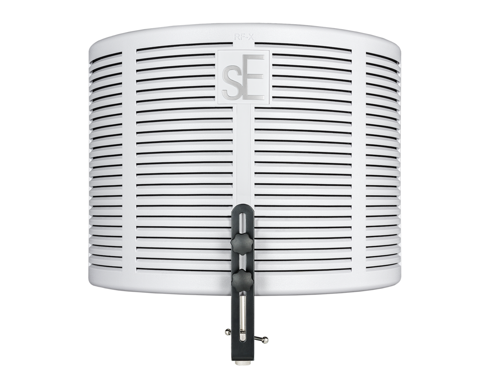 White air filter with black grating on a white background