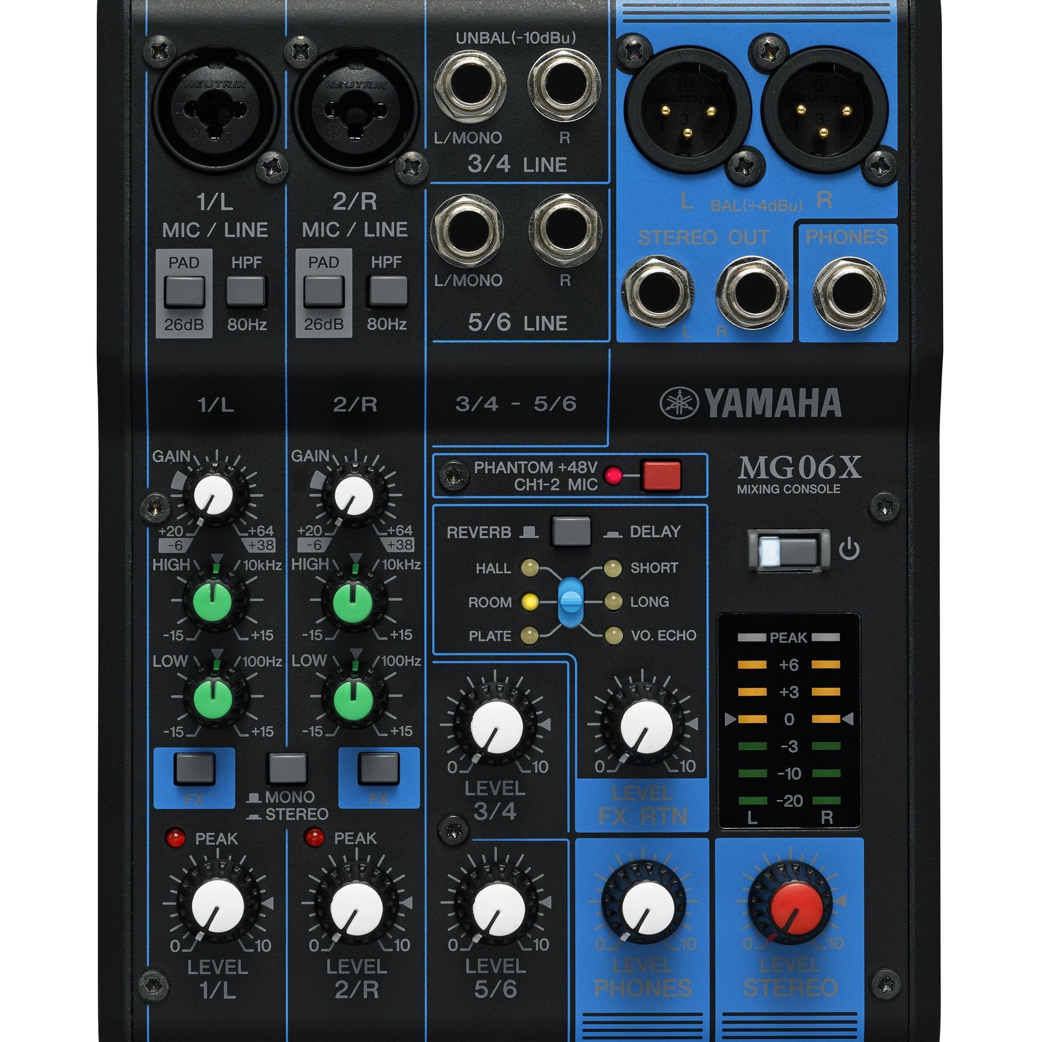 Yamaha MG06X 6-Channel PA Mixer with Effects
