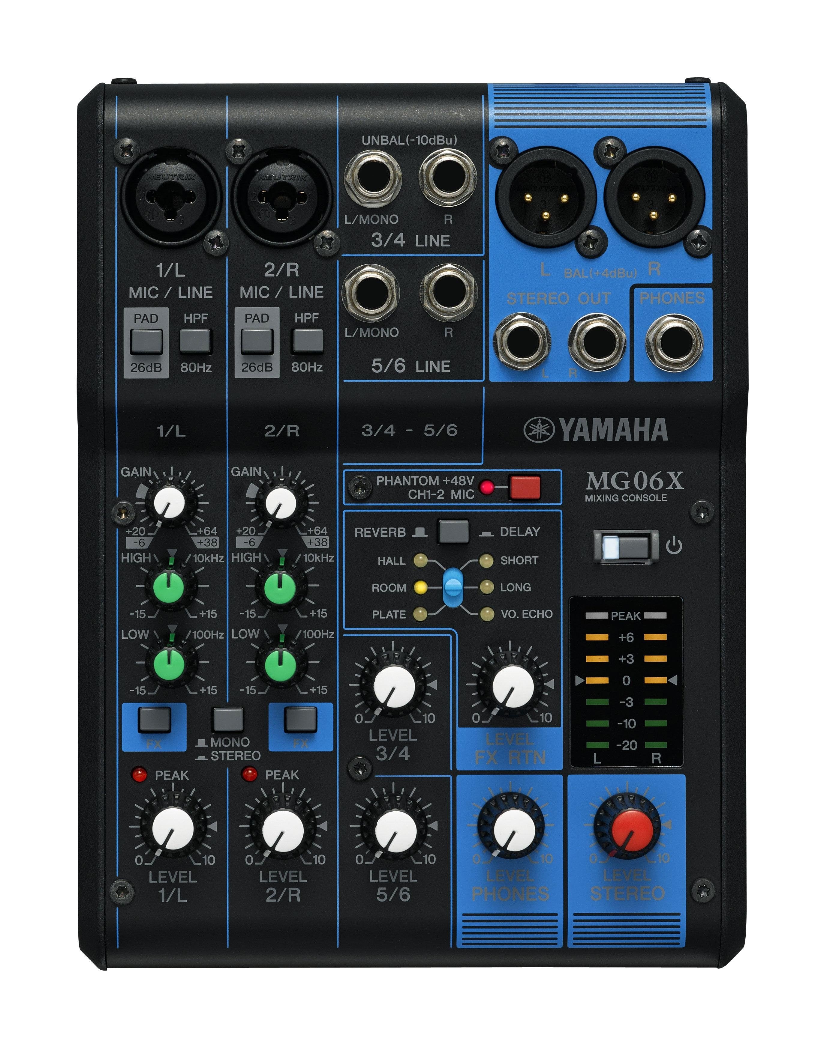 Yamaha MG06X 6-Channel PA Mixer with Effects