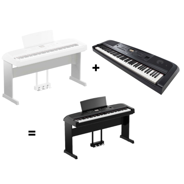 Yamaha L-300B Stand PLUS DGX670 Portable Grand Piano