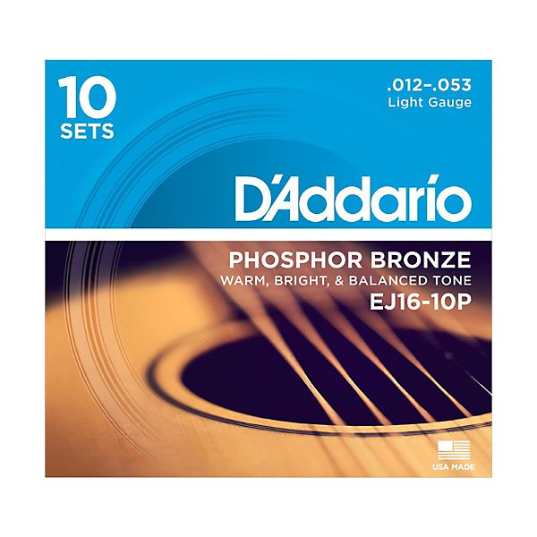 D'Addario EJ16-10P (Pack Of 10)