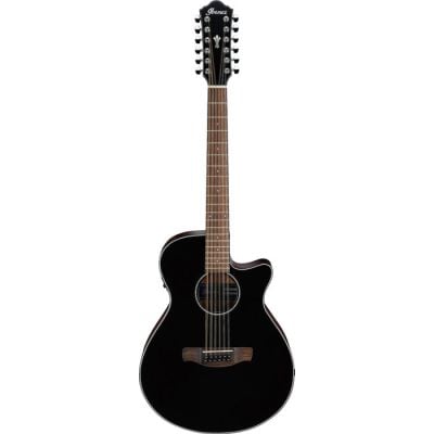 Ibanez AEG5012-BKH AEG Series Acoustic Guitar in Black