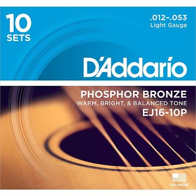D'Addario EJ16-10P (Pack Of 10)