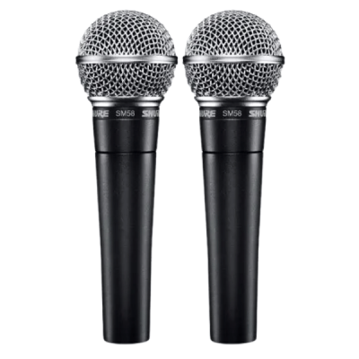 2 X Shure SM58-LC *USED* AUCTION